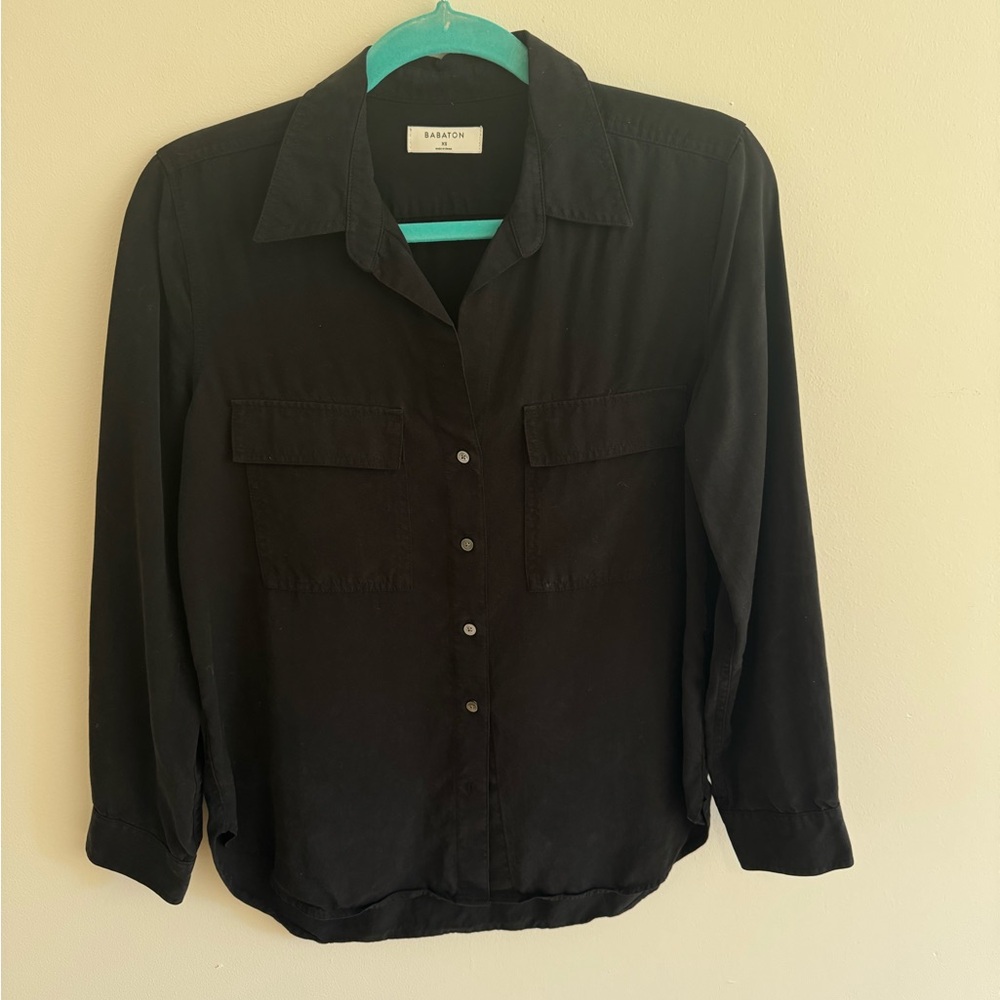 Babaton Black Button-Down Shirt - Picture 4 of 6